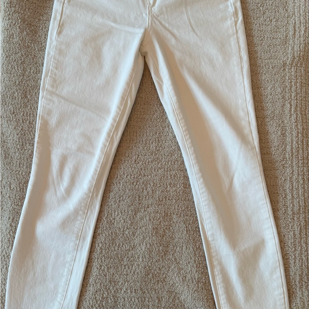 PAIGE White Skinny Hoxton Ankle Jeans